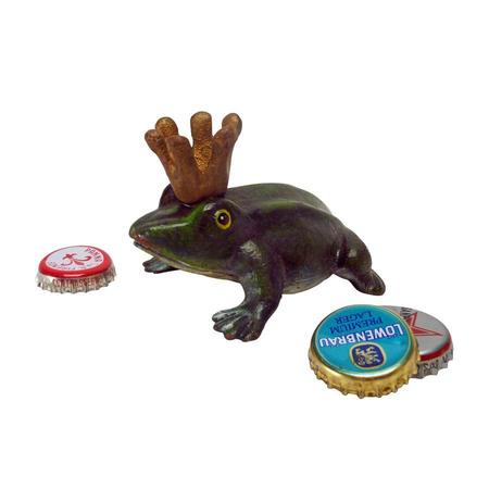 DESIGN TOSCANO Frog King Cast Iron Bottle Opener, PK 2 SP91571